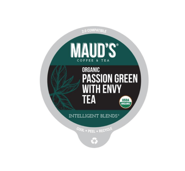 Maud's ORGANIC PASSION GREEN WITH ENVY TEA  - 100 CUPS