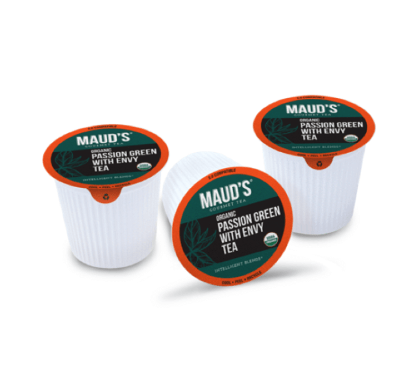 Maud's ORGANIC PASSION GREEN WITH ENVY TEA  - 100 CUPS - Image 2