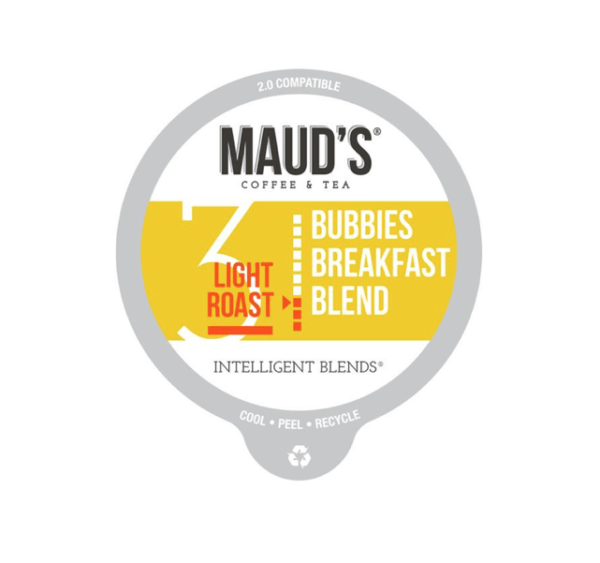 Maud's BUBBIES BREAKFAST BLEND - LIGHT ROAST - 100 CUPS