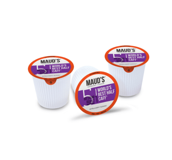 Maud's WORLDS BEST HALF CAFF - MEDIUM ROAST - 100 CUPS - Image 2