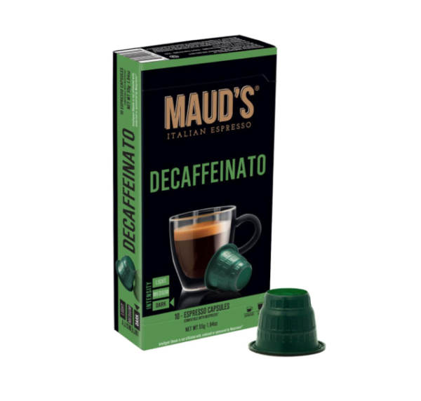 Maud's DECAFFEINATO ESPRESSO - DARK ROAST - 196 CUPS