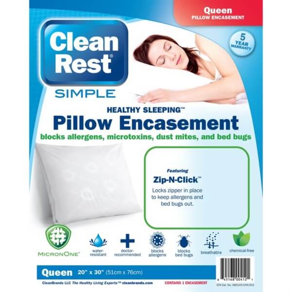 CleanRest Simple Pillow Encasement