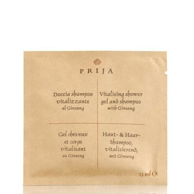 VITALISING SHOWER GEL AND SHAMPOO, 13 ml, PRIJA