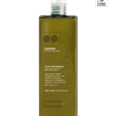 GENTLE HAIR & BODY WASH, 480 ml, ECOLABEL CERTIFIED, ANYAH
