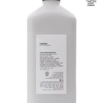 MOISTURISING LOTION FOR HAND AND BODY, 5 L, ORGANIC CERTIFIED, ANYAH