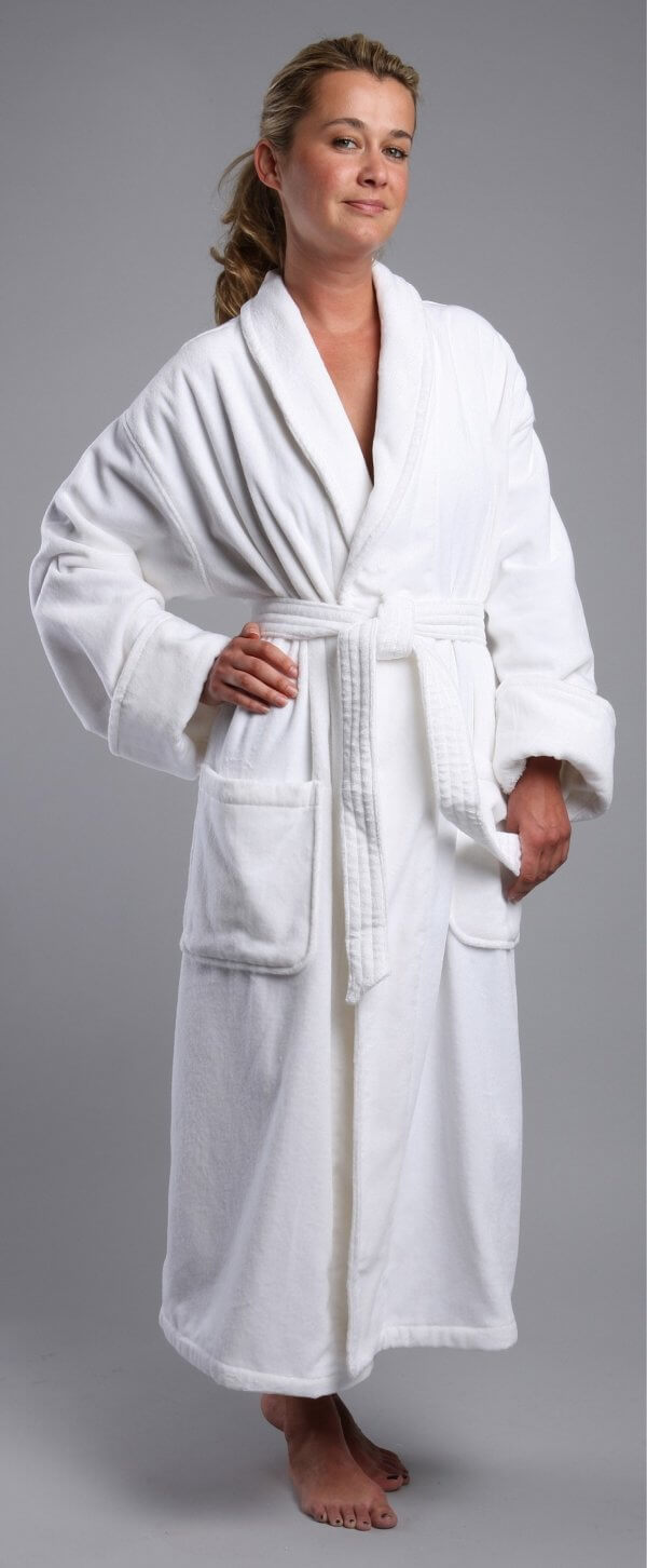Luxury Velour Terry Shawl with Roll Cuffs - Image 2