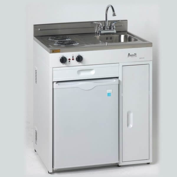 30" Complete Compact Kitchen with Refrigerator - Image 2