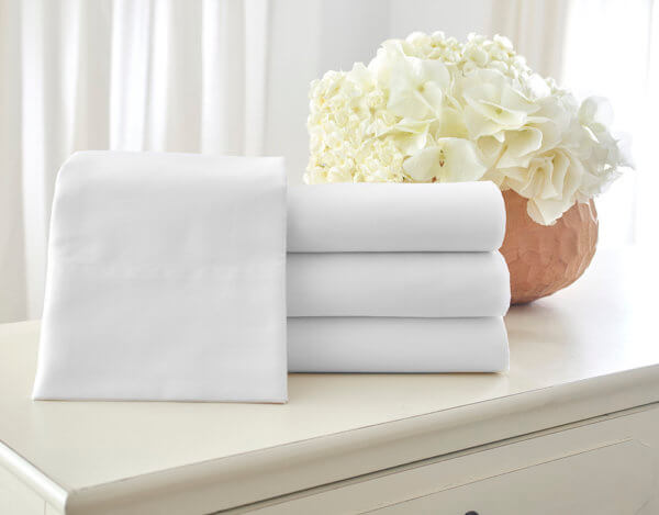 300 Five Star Hotel Collection Solid and Stripe® DryFast® Flat Sheet - Image 2