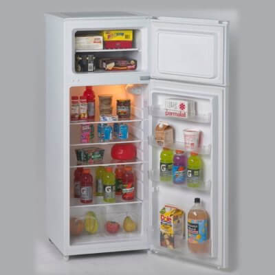 7.4 CF Two Door Apartment Size Refrigerator - White