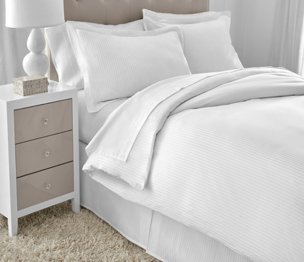 300 Five Star Hotel Collection Solid and Stripe® DryFast® Flat Sheet