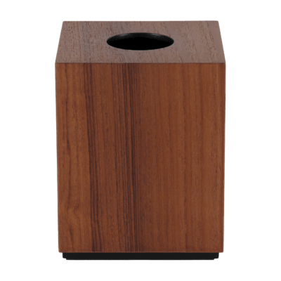 Teak Tissue Box Cover w/ Base