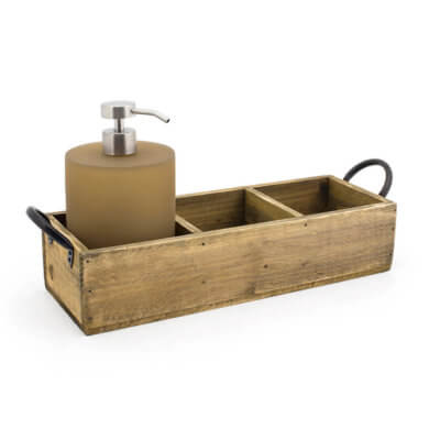 Asheville 13.75" X 4.75" Rustic Wood Holder