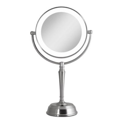 LED Lighted Vanity Mirror with Rechargeable Battery & USB Port