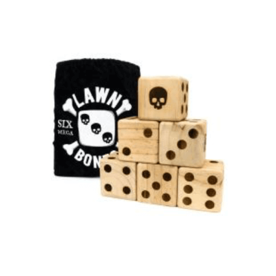 Lawn Bones Wood Dice