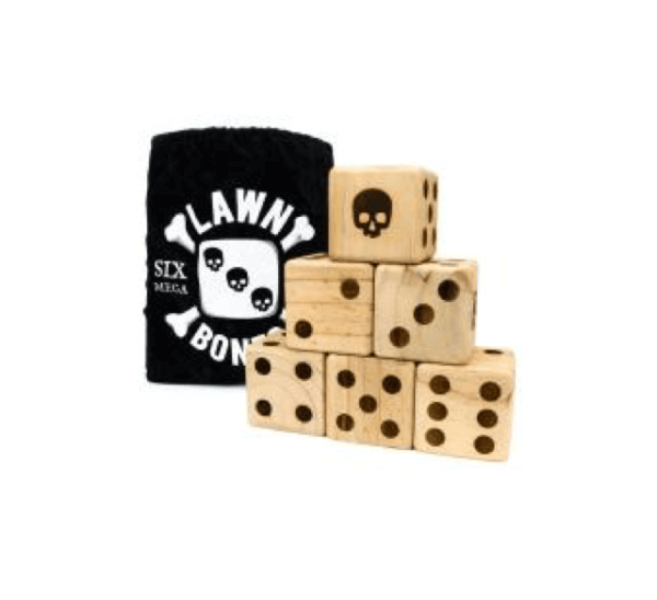 Lawn Bones Wood Dice
