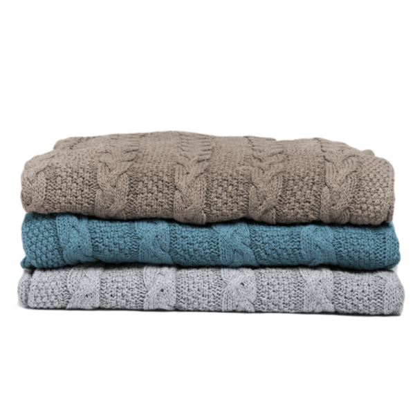 Eco Chunky Cable Bed Scarf - Image 2