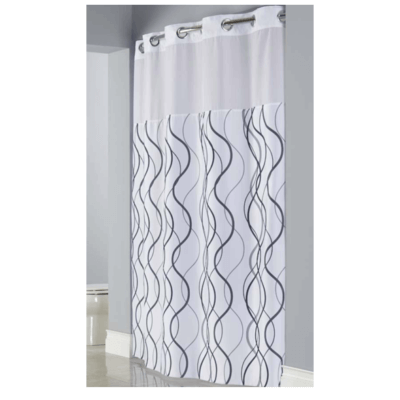 Waves Full Panel Shower Curtain