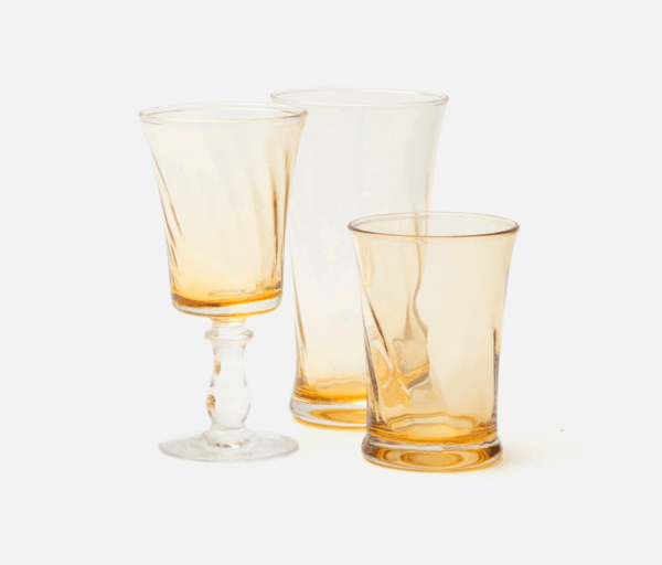 Colette Soft Yellow Glassware - Image 2