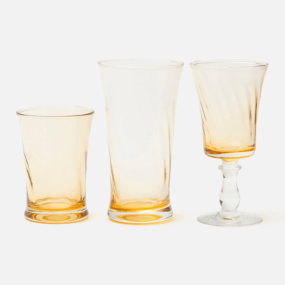Colette Soft Yellow Glassware