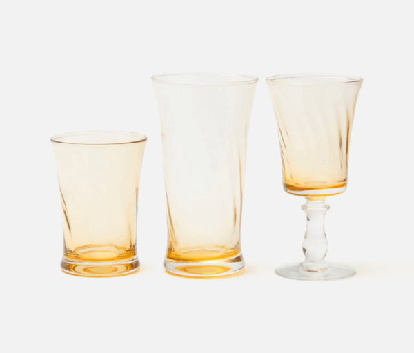 Colette Soft Yellow Glassware