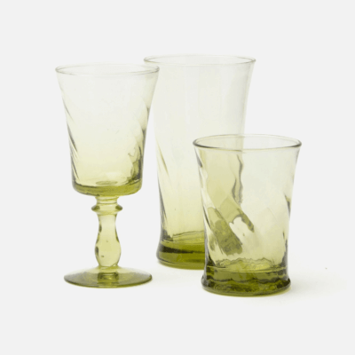 Colette Light Olive Glassware