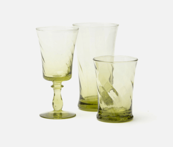 Colette Light Olive Glassware