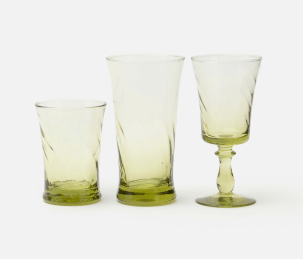 Colette Light Olive Glassware - Image 2