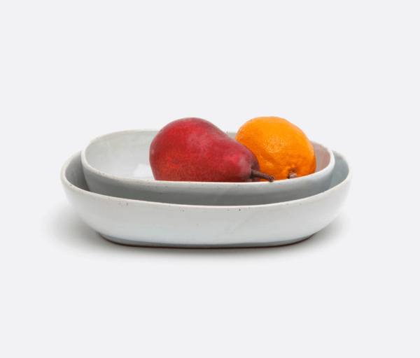 Finn Serving Trays & Bowls | White & Black Glaze - Image 2