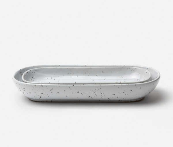 Finn Serving Trays & Bowls | White & Black Glaze - Image 4