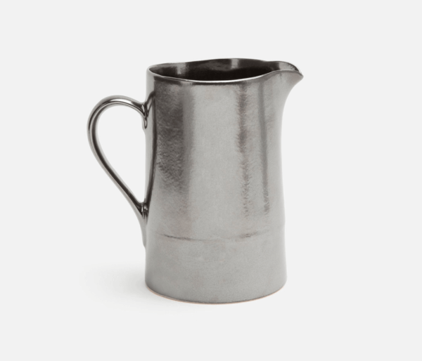 Ariana White & Pewter Pitcher & Platter