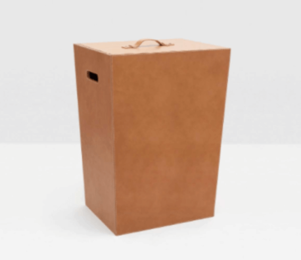 Barnet Leather Laundry Basket