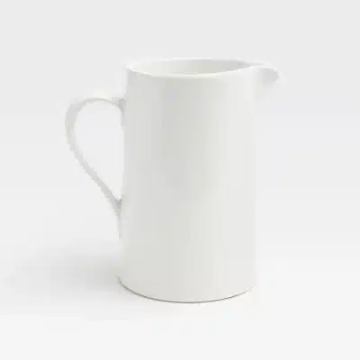 Ariana White Pitcher/ Platter