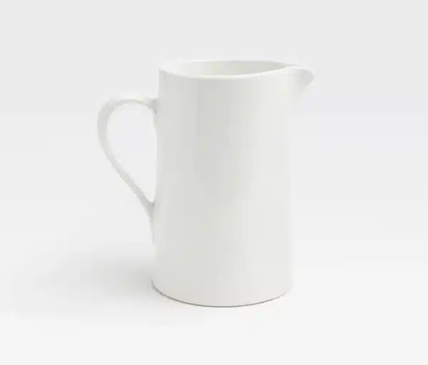 Ariana White Pitcher/ Platter