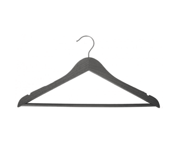 Wooden Suit Hanger, 17" - Greywash