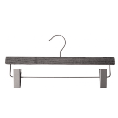 Wooden Skirt/Pant Hanger, 14” - Greywash
