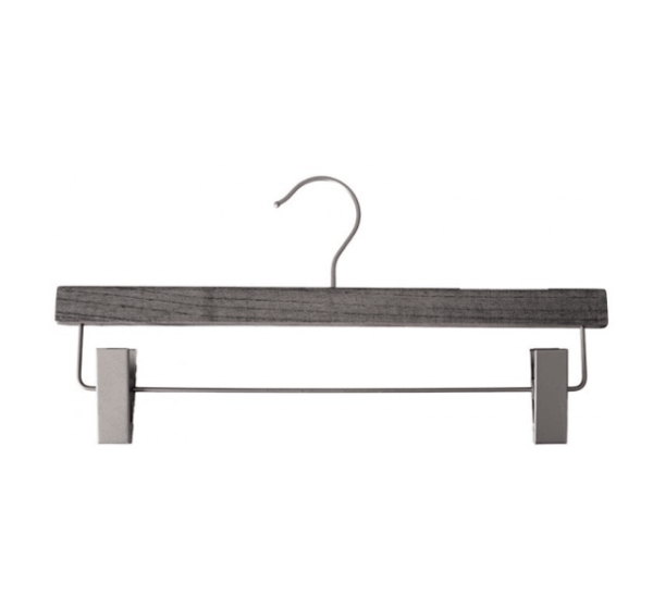 Wooden Skirt/Pant Hanger, 14” - Greywash