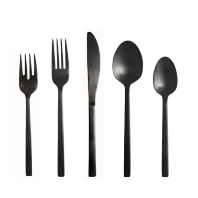 Arezzo Brushed Black Flatware
