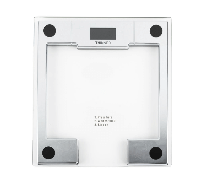 Conair Thinner Digital Glass Scale with Chrome Frame