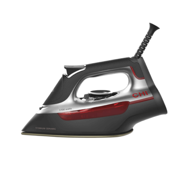 CHI® Manual Steam Iron in Black/Red