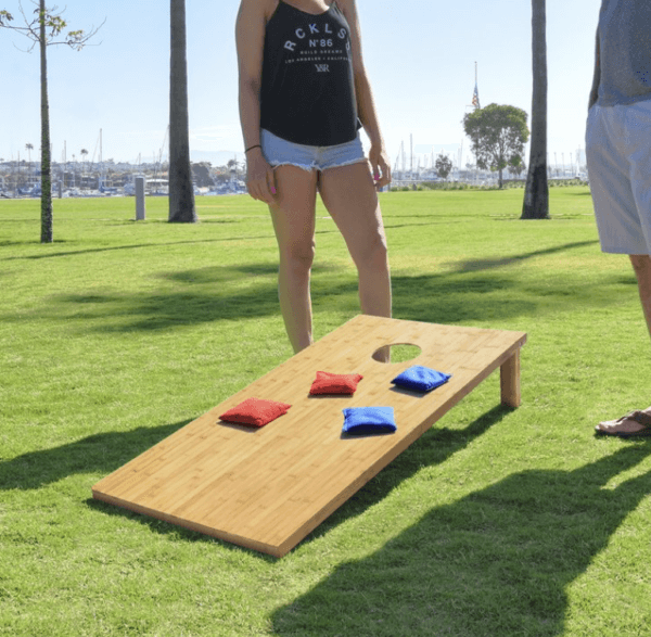 Premium Bamboo Cornhole Game