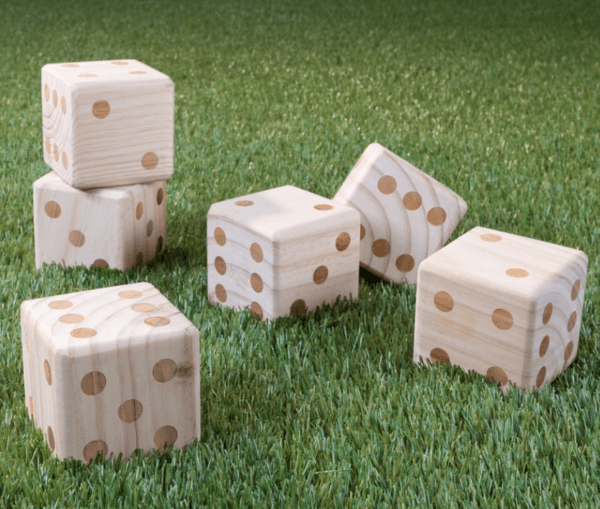 Giant Wooden Yard Dice