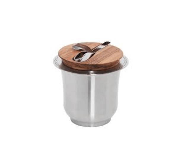 Stainless Steel Ice Bucket with Tongs - Image 2