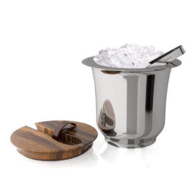 Stainless Steel Ice Bucket with Tongs