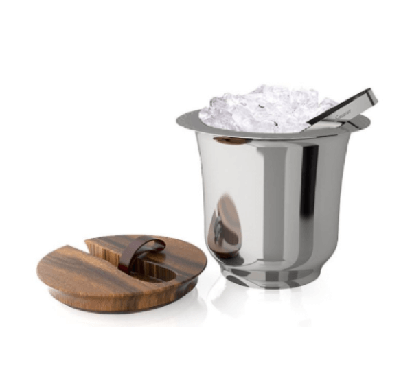 Stainless Steel Ice Bucket with Tongs