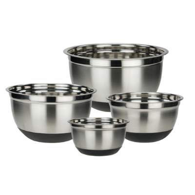 Stainless Steel Mixing Bowl with Silicone Base