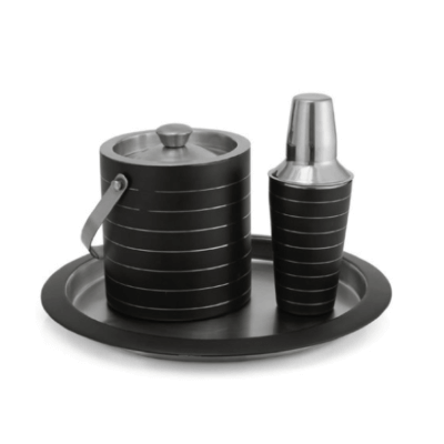 Black Lines Bar Set