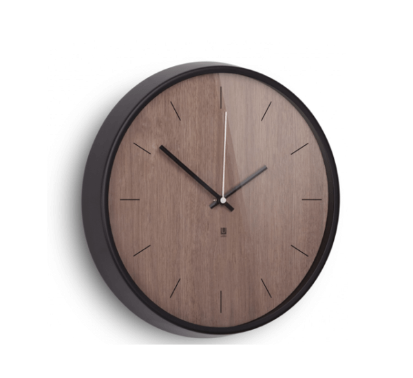 Madera Wall Clock Walnut