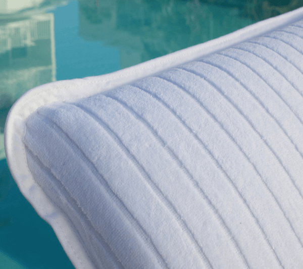 Velour Stripe Lounge Chair Cover - Image 2