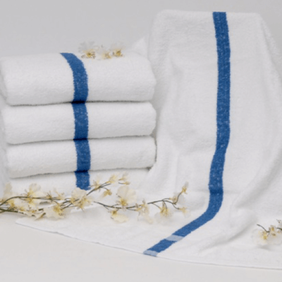 Dependability Blue Center Stripe Pool Towel 22X44
