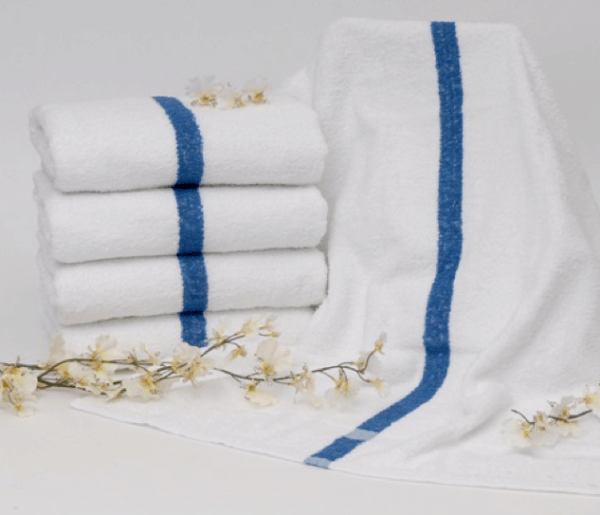 Dependability Blue Center Stripe Pool Towel 22X44
